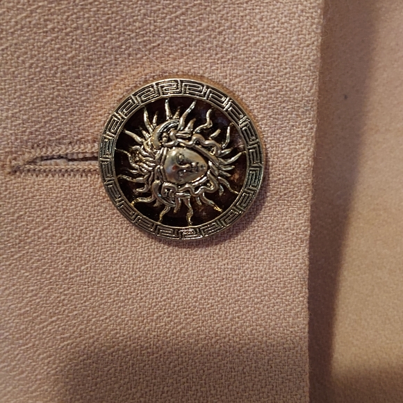 Vintage Gever Originals Jacket Blazer Pebble Tan Button Front Size 8 Wool Tags - Picture 6 of 12